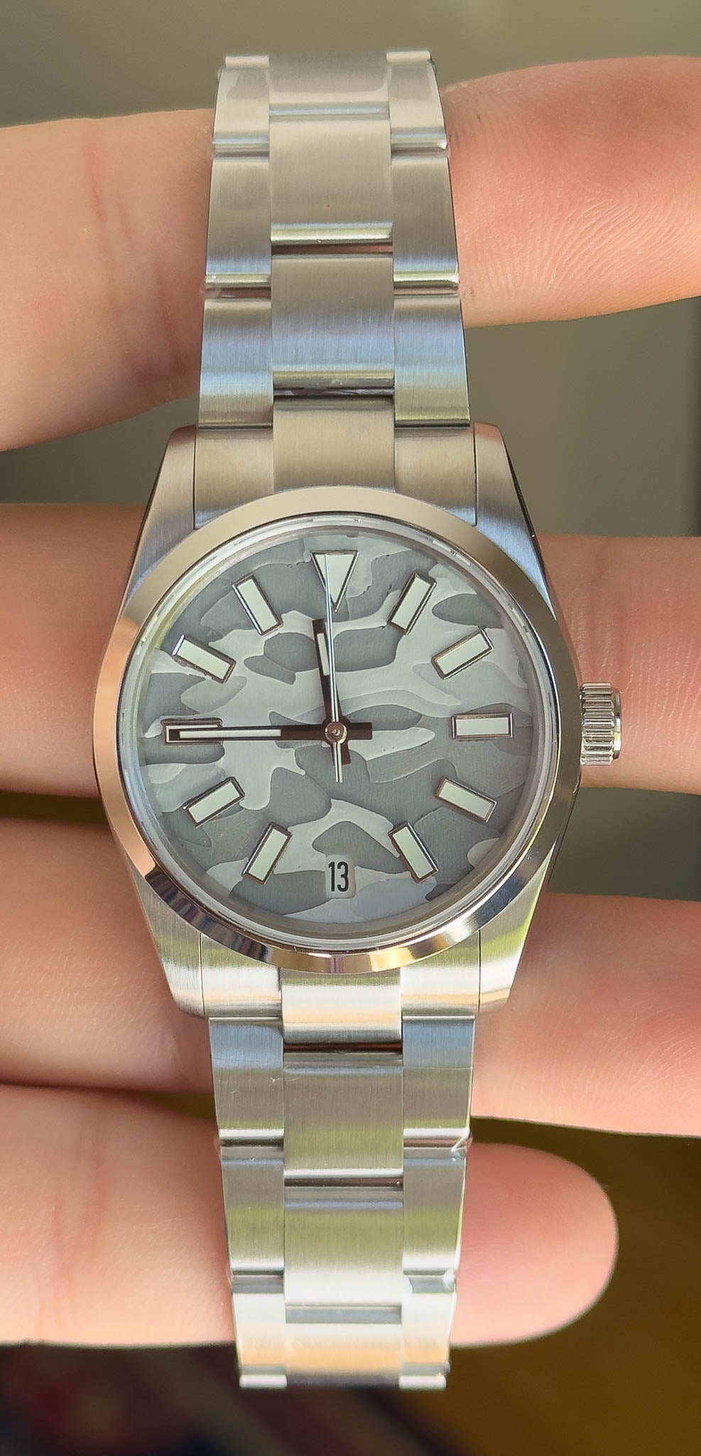 Custom Snow Camouflage Dial