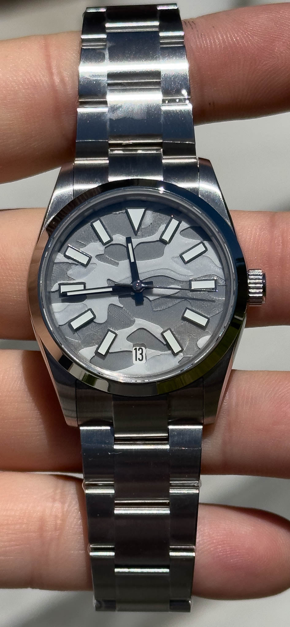 Custom Snow Camouflage Dial